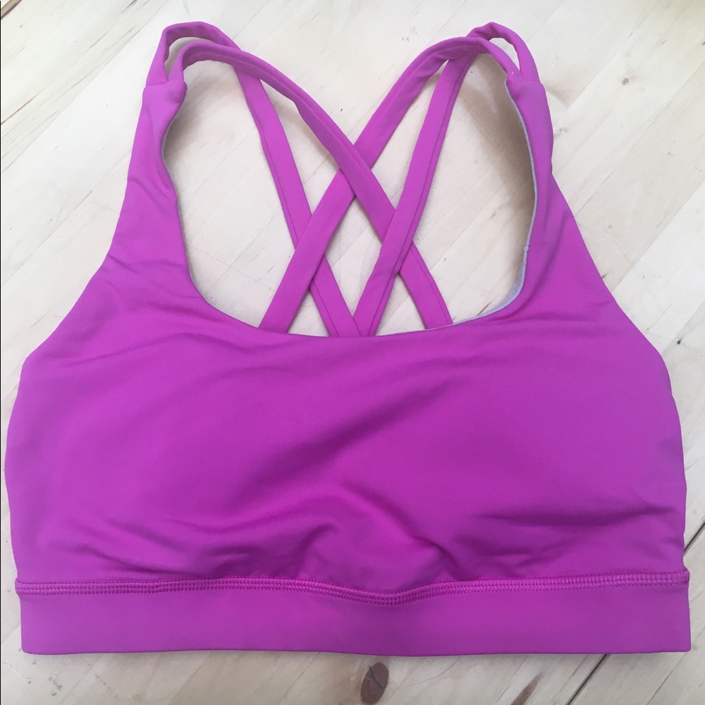 Pink Lululemon Energy Bra Size 4